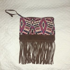 American Eagle Outfitters boho hippie clutch purse